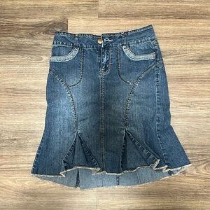 Rewind blue denim skirt/ 9